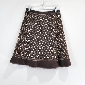 Ann Taylor Woman's Sz 4 Petite Skirt Brown